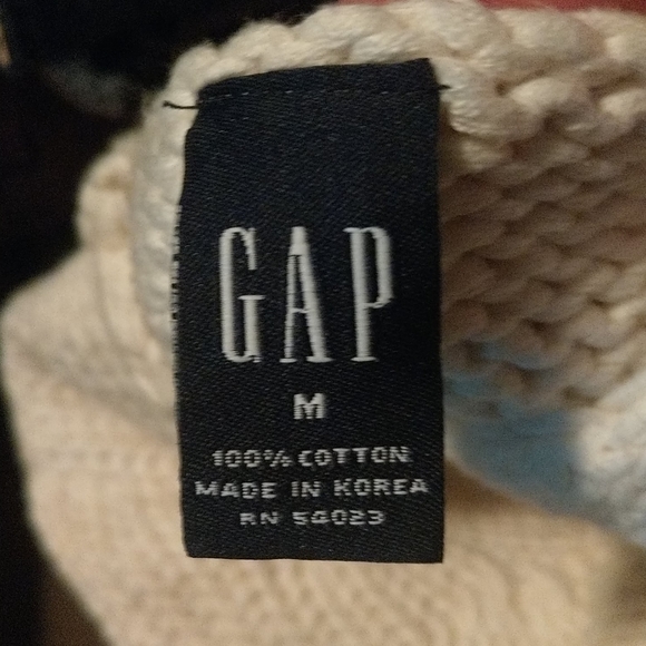 Y2K GAP long open weaved Cardigan with leather belt - Picture 5 of 5